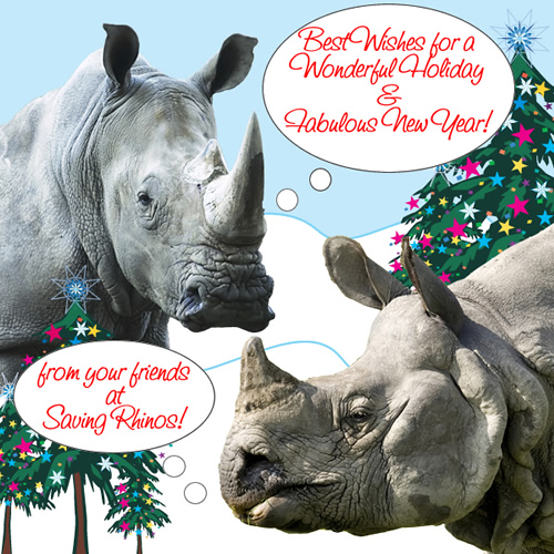 Holiday Greetings from Saving Rhinos!