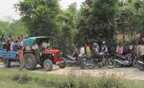 Cycle rally for rhino conservation in Chitwan, Nepal