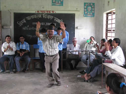 Chitwan teacher joins the celebration of World Environment Day to raise public awareness for rhino conservation