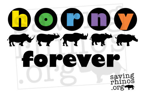Horny rhinos forever t-shirt
